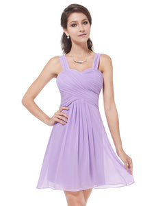 Ruffles Padded Chiffon Bridesmaid Dress HE