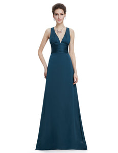 Green Sexy V-neck Evening Dress HE