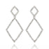 Silver Diamond Earrings