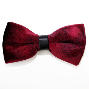 Wine Velvet Luxe Bow Tie