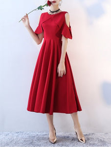 A-line Pleated Vintage Dress