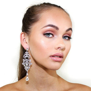 Silver Chandelier Earrings