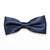 Navy Satin Bow Tie