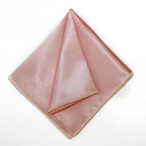 Peach Satin Pocket Square