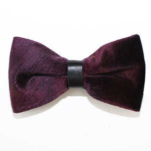 Velvet Luxe Plum Bow Tie