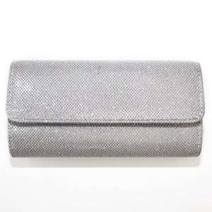 Silver Crystal Clutch