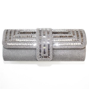 Silver Gatsby Clutch