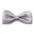 Silver Satin Bow Tie